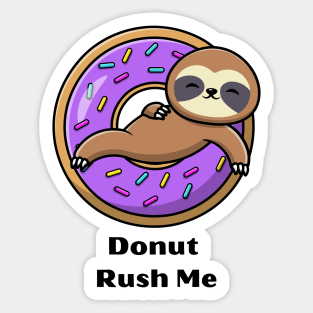 Donut Sloth Sticker